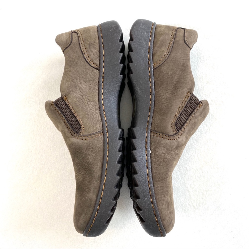Born Phoebe Nubuck Taupe Slip On Loafers - Picture 6 of 15